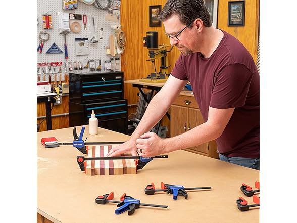 WORKPRO Bar Clamps for Woodworking Blue