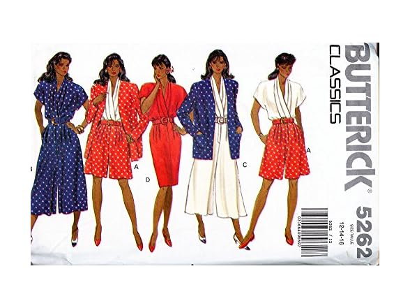Butterick Classics Pattern 5262 Misses'