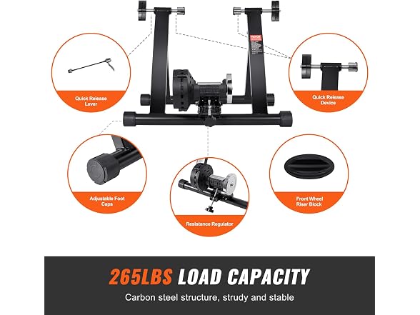 Bike Trainer Stand, Magnetic Stationary Bike