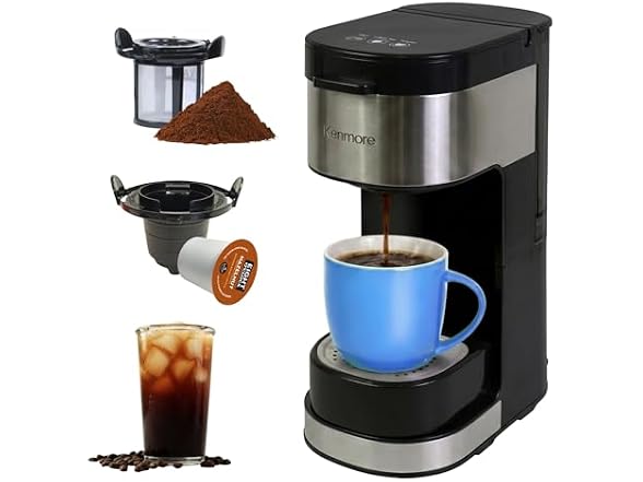 Kenmore Single Serve Coffee Maker Black