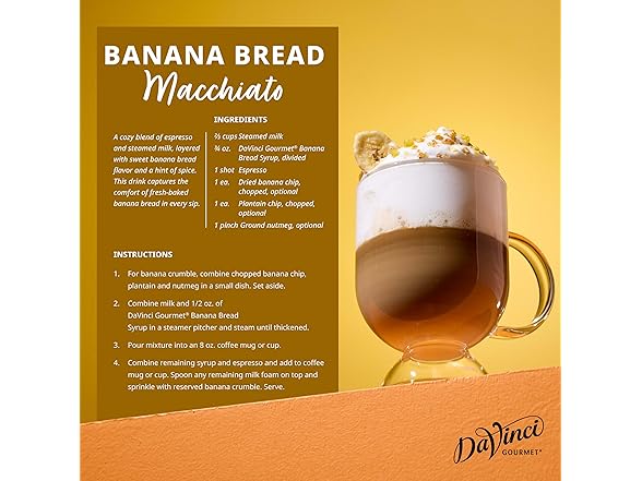 DaVinci Gourmet Banana Bread Syrup, 25.4 oz