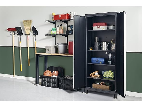 ClosetMaid ProGarage Tall Cabinet, Black - Gallery 7