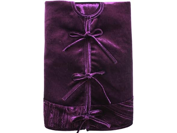 Purple Velvet Christmas Tree Skirt with