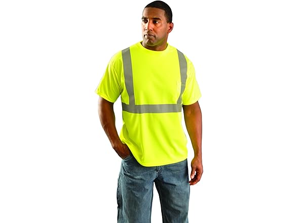 Classic Standard Short Sleeve Wicking Birdseye T-Shirt with Pocket