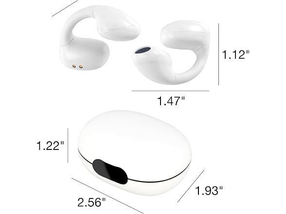 iLive Wireless Open-Ear Clip Earbuds White