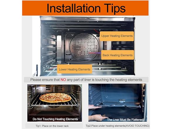 Demiwise 3 Pack Oven Liners for Bottom of Oven, 16x24