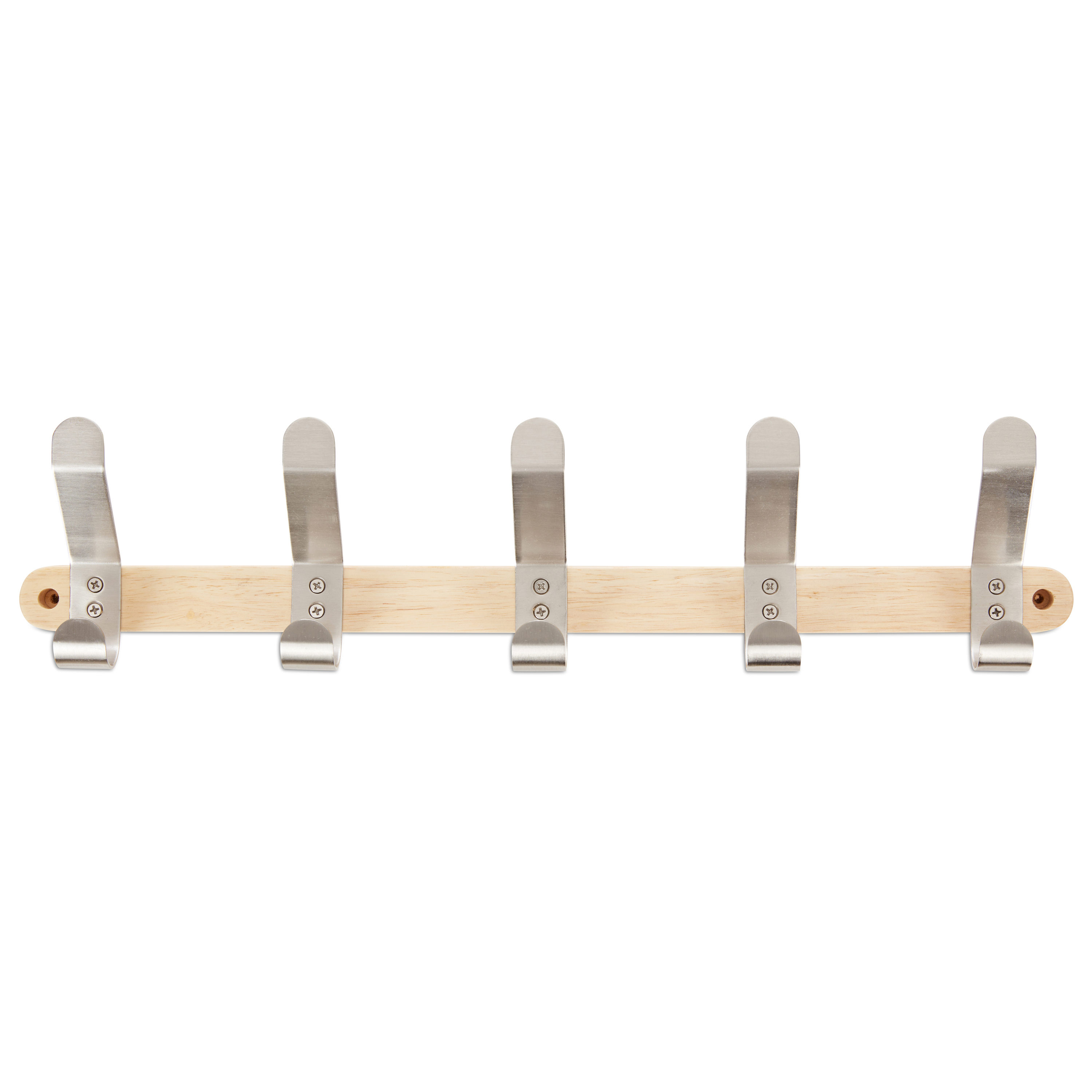 Wall Mounted Wood & Metal Hook Coat Rack - Gallery 14