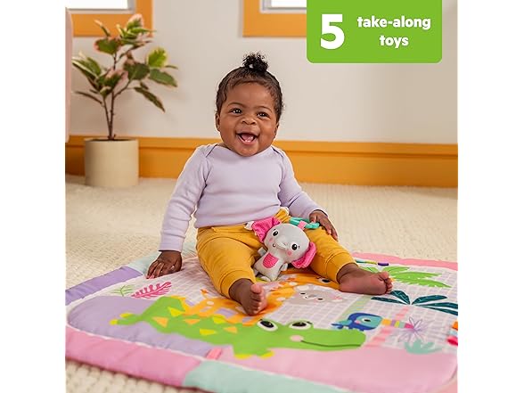 Bright Starts Wild Wiggles Sweet Safari Foldable Mat