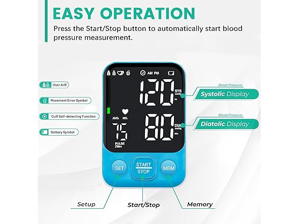 Oklar blood pressure monitor