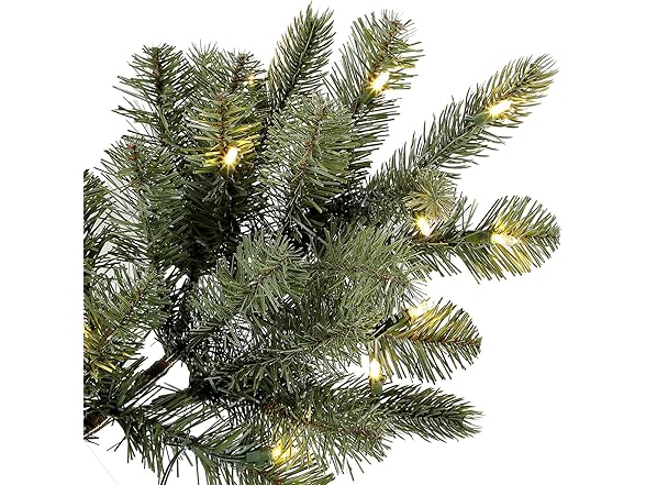 7.5 ft Pre-Lit Vermont Spruce Quick Set Artificial Christmas Tree