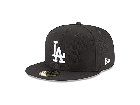 Dodgers 59FIFTY Black White 6 7/8