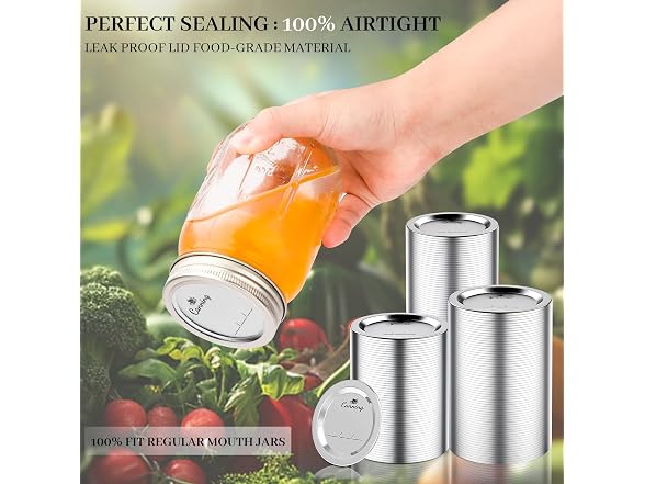 Nazano 156pcs Canning Lids - Gallery 3