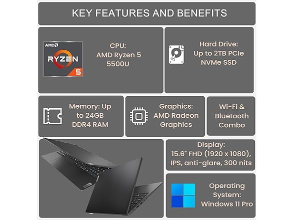 Lenovo V15 Gen 4 Business Laptop, 15.6"
