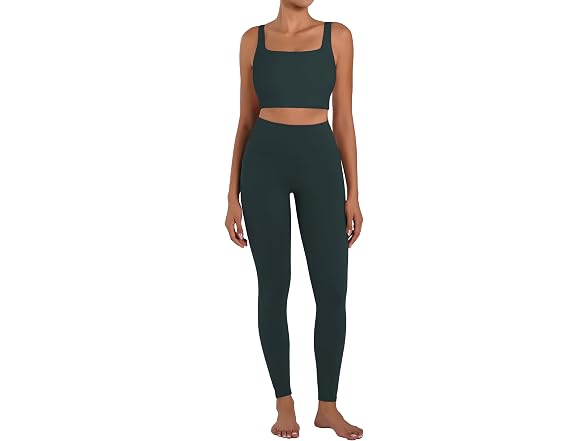 Sunzel Womens Leggings 28in L Deep Teal W/Pockets