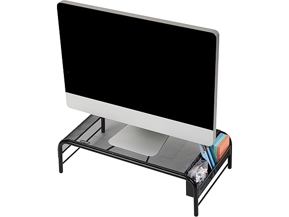 Mind Reader Monitor Stand, Ventilated Laptop Riser