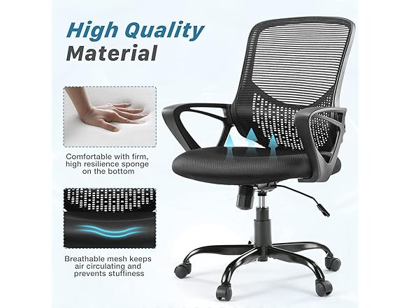 AFO Home Office Chair, Black