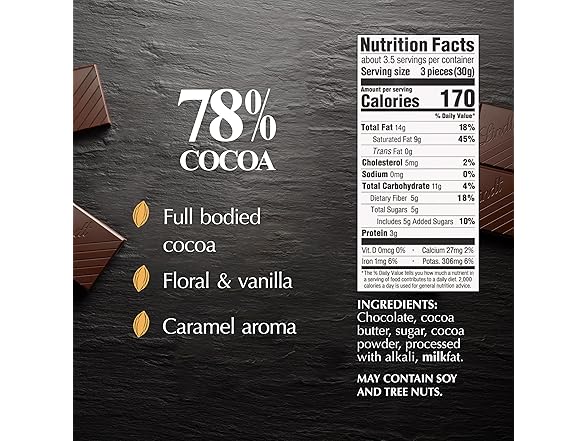 Lindt Excellence 78% Dark Choc Bar 12pk