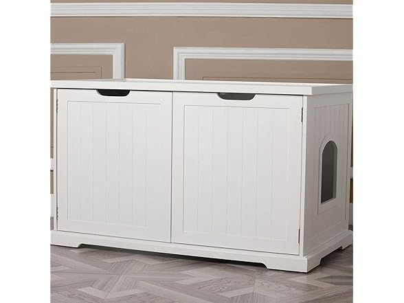 Merry Products Cat Washroom Bench, White
