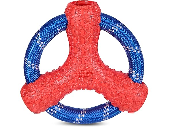 AKC Sport TPR Toys for Aggressive Chewers Rope Disc