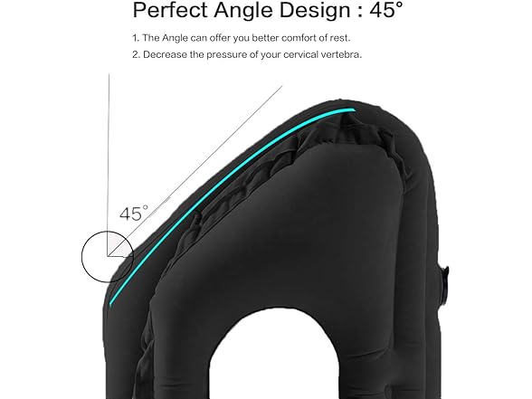 Kimiandy Inflatable Travel Neck Pillow