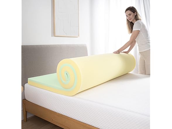 Zinus 4 Inch Green Tea Memory Foam Twin Mattress Topper