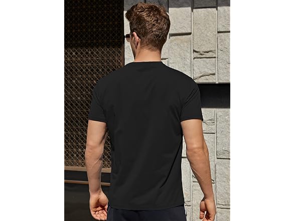 Diorlv Men (XXL) T-Shirt Wrinkle-Resistant Way Tee