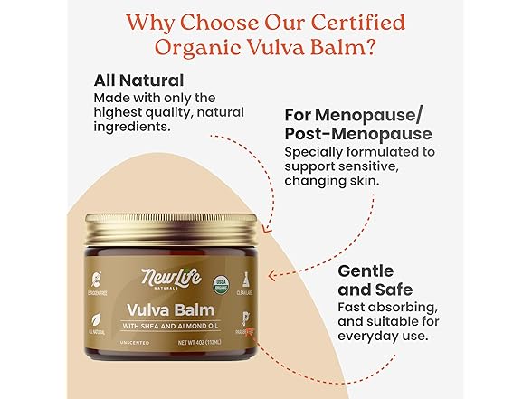 NewLife Naturals Certified Organic Vulva Balm Butter