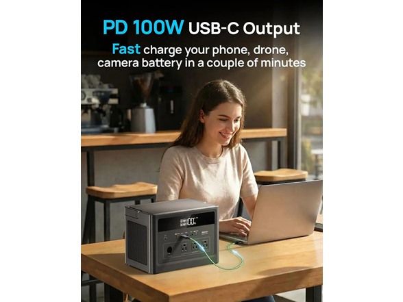 Daran Cubus600L 600W Portable Power Station w Solar Panel