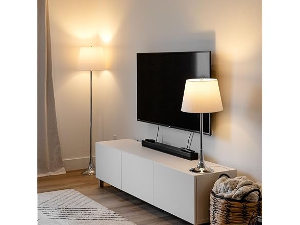 Sunnydaze Modern Splendor 3-Piece Floor and Table Lamp Set