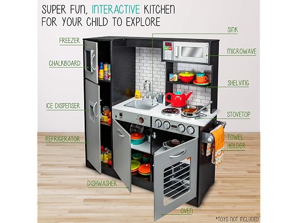 Wooden Kitchen Play Set