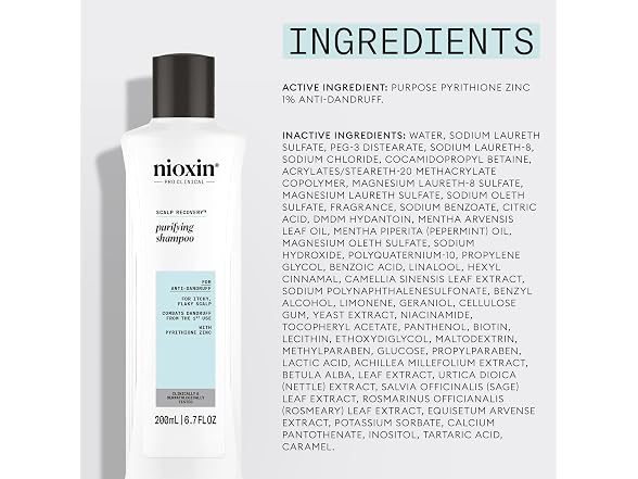 Nioxin Scalp Recovery Purifying Shampoo, 6.7 oz