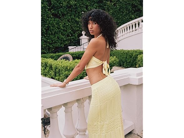 Princess Polly Xander Crochet Halter Set