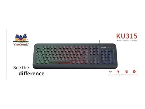 ViewSonic KU315 Wired Gaming Keyboard