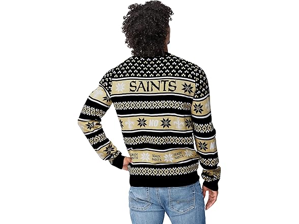 NEW ORLEANS SAINTS (Large) Big Logo Ugly Sweater