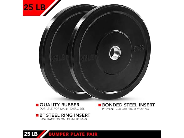 JFIT Olympic Bumper Weighted Plate