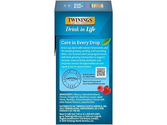 Twinings Iced Tea, Lemon, 72 Count