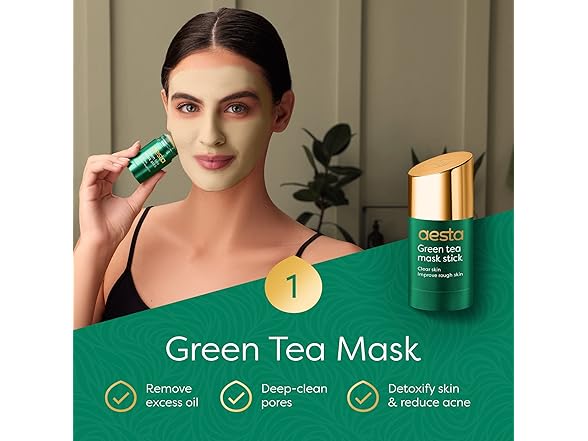 Aesta Green Tea Mask Stick + Hyaluronic Acid