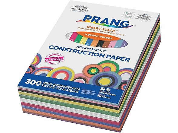 SunWorks Construction Paper 300 Sheets