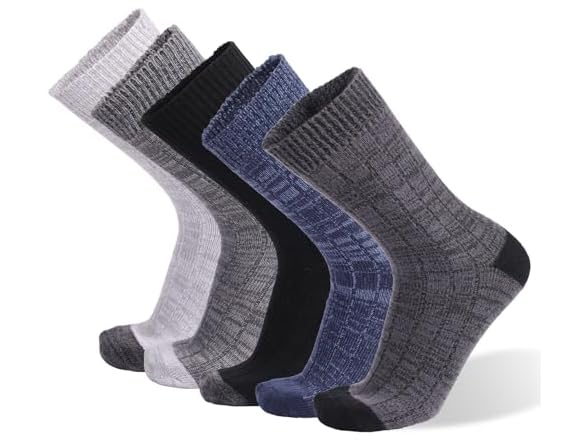 WHCPCYO 5 Pairs Mens Calf Socks 6-11