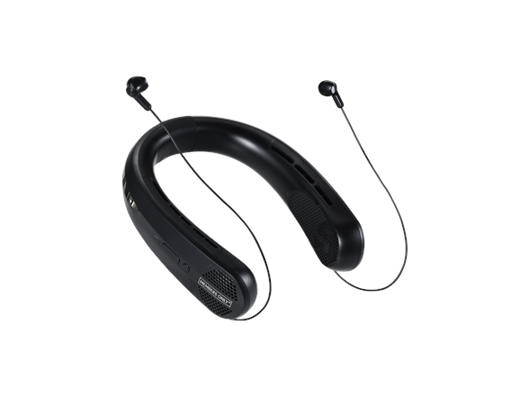 Neckfan with Earbuds