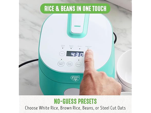 GreenLife 4-Cup Rice & Grain Cooker