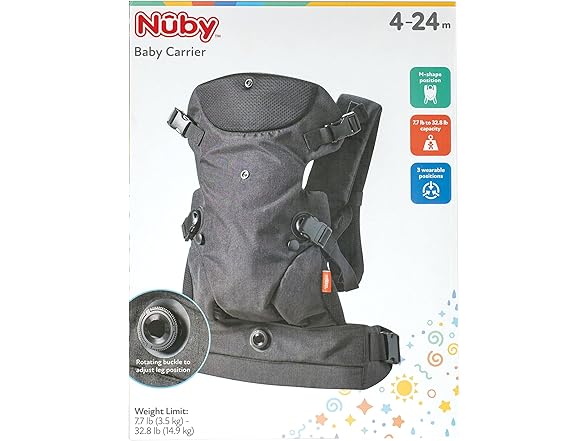 Nuby Nuby Baby Carrier with 3 Carry Positions