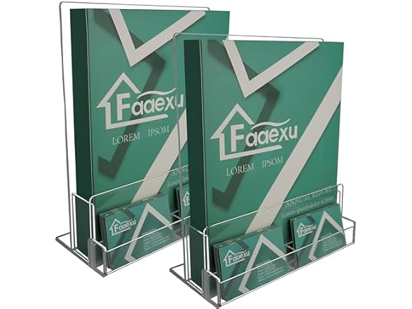 Faaexu 2Pack Acrylic Brochure Holder