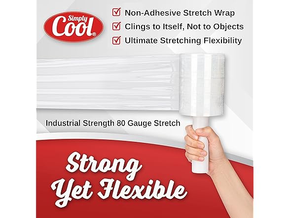 Mini Stretch Wrap 5"x1000', 2 Pack