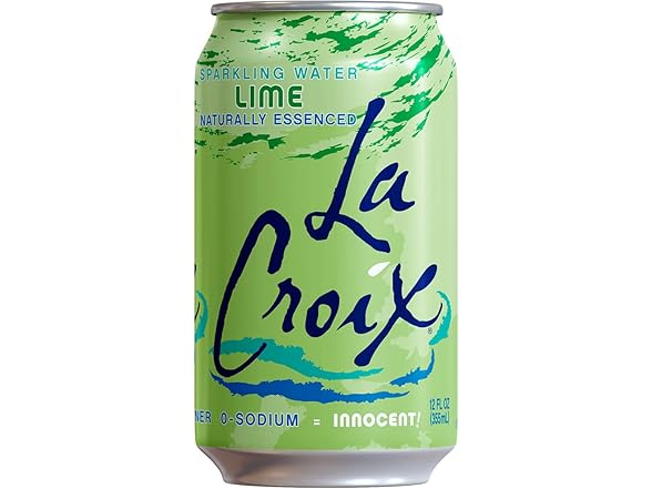 12PK La Croix Sparkling Water, Lime, 12 Fl Oz