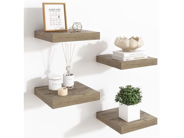 Square floating shelves