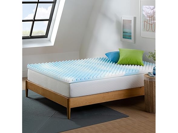 ZINUS 1.5" Swirl Gel Cooling Memory Foam Mattress