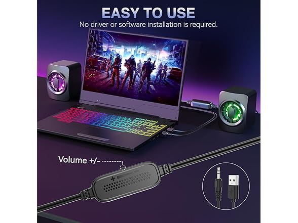 OFFSIR Computer Speakers