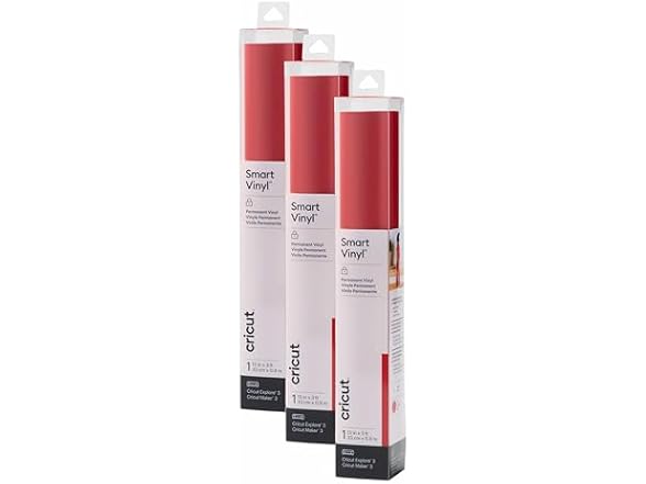 Cricut Smart Permanent Vinyl 3-Pack of 3ft Roll