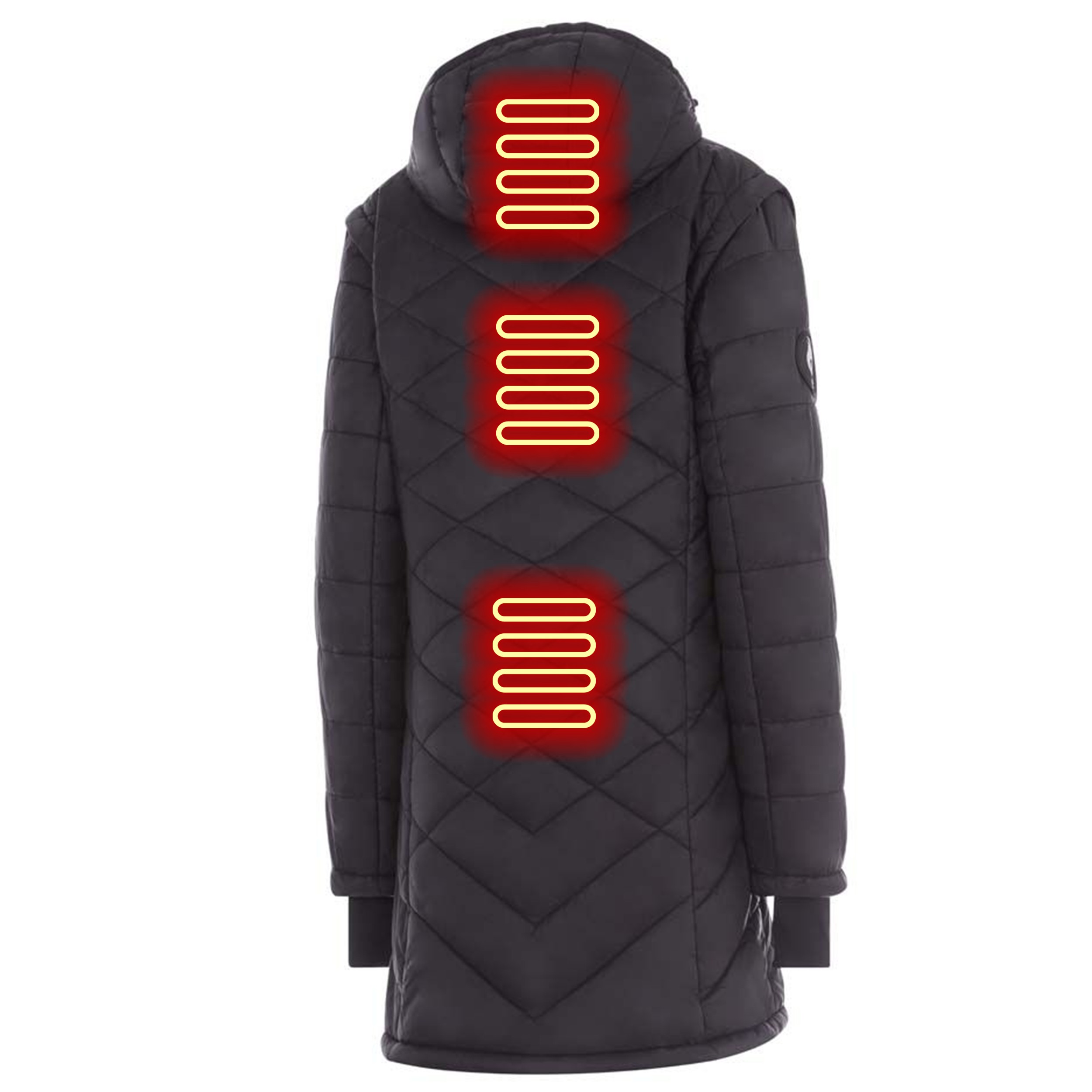 Helios Hybrid Women's Versatile 2 N 1 Coat Vest With Powerbank - Gallery 25